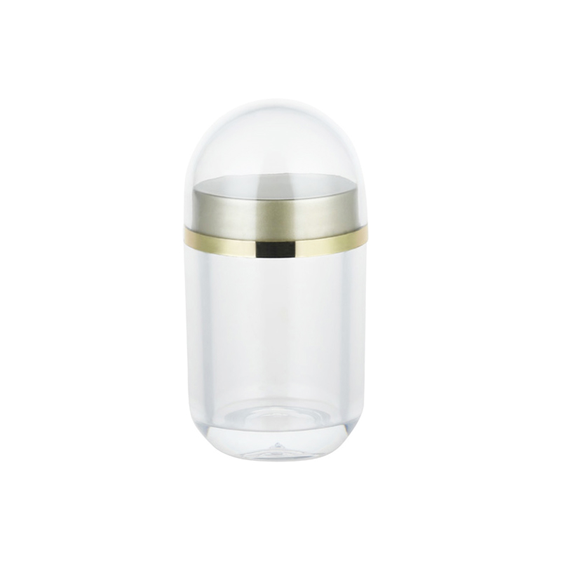 Botella de acrílico en forma de bala para suplementos en polvo de 30 ml
