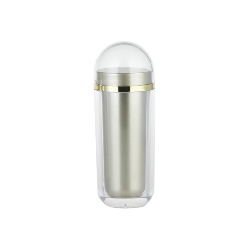 Botella de acrílico en forma de bala con interior dorado de 50/60 ml
