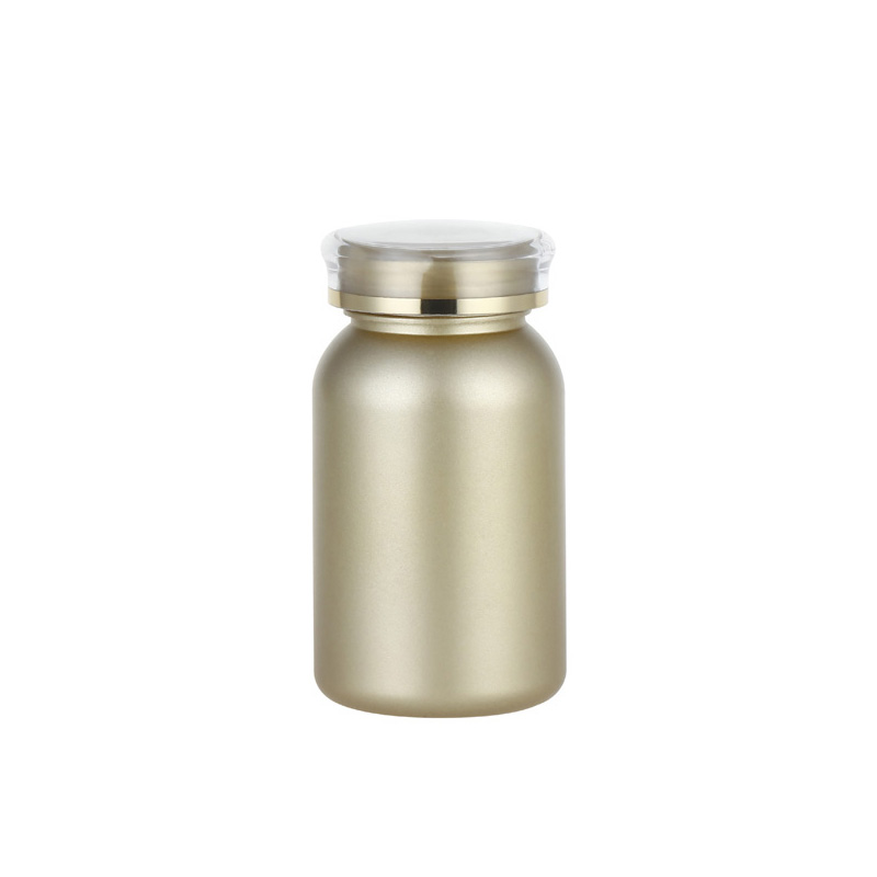 Botella para suplementos con tapa de corona y acabado pulverizado de 120 ml