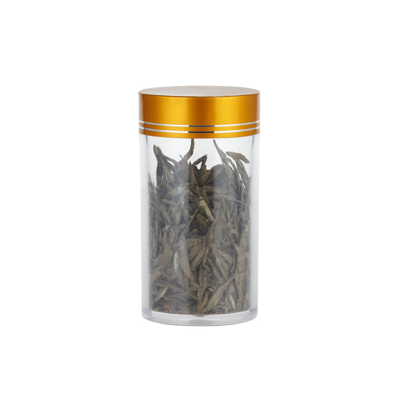 Botella de acrílico para té con tapa metálica de 160 ml
