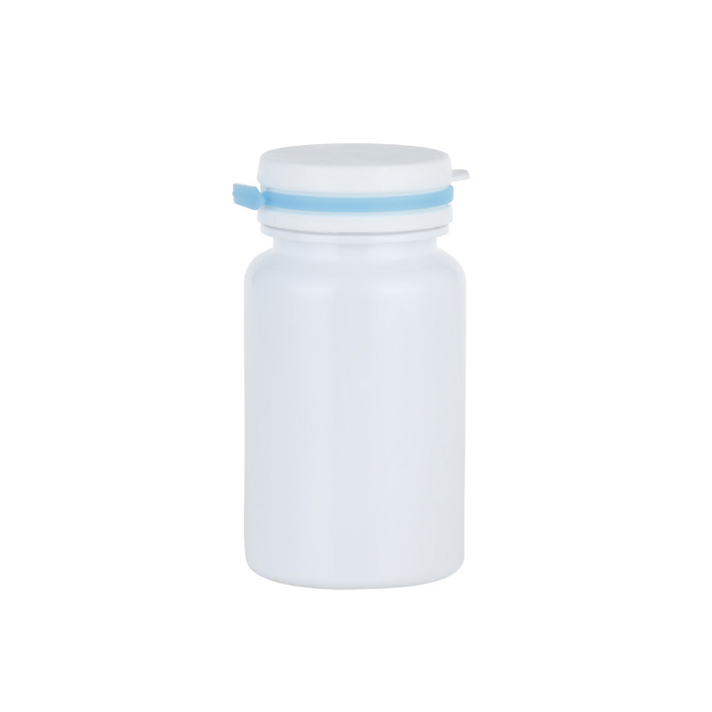 Botella bicolor de PET con cierre a presión para cápsulas de 100 ml