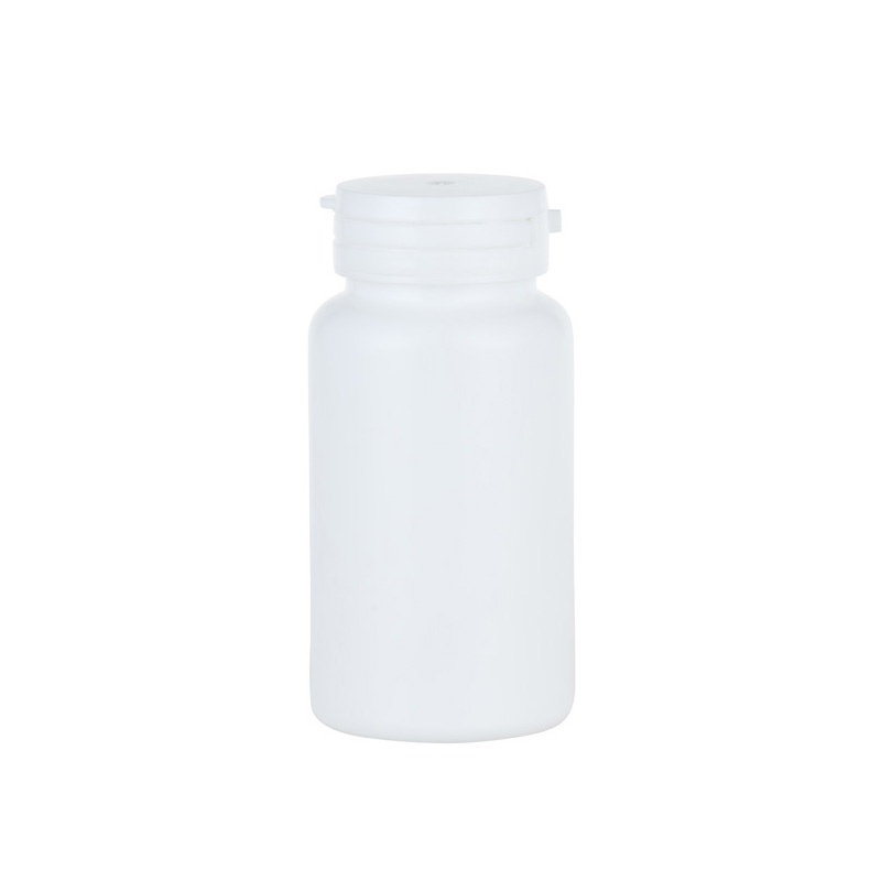 Botella bicolor de PE con cierre a presión para suplementos de 150 ml