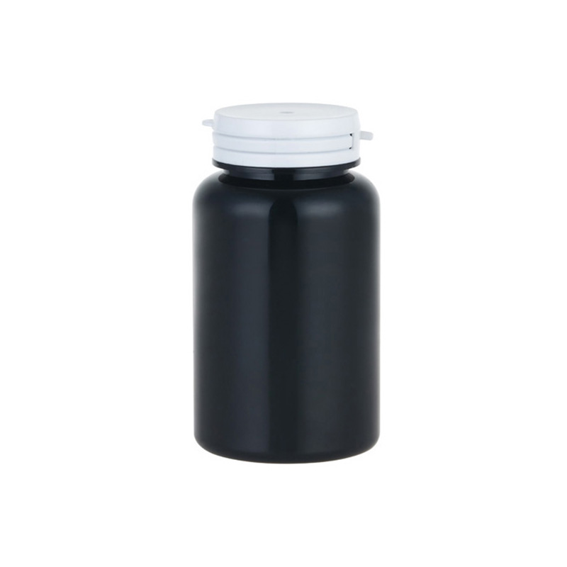 Botella monocolor de PET con cierre a presión para envasado de 250 ml