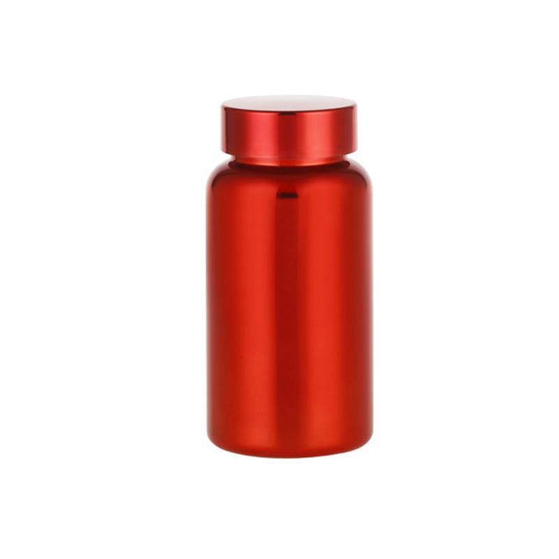 Botella de PET con acabado pulverizado para suplementos de 150 ml