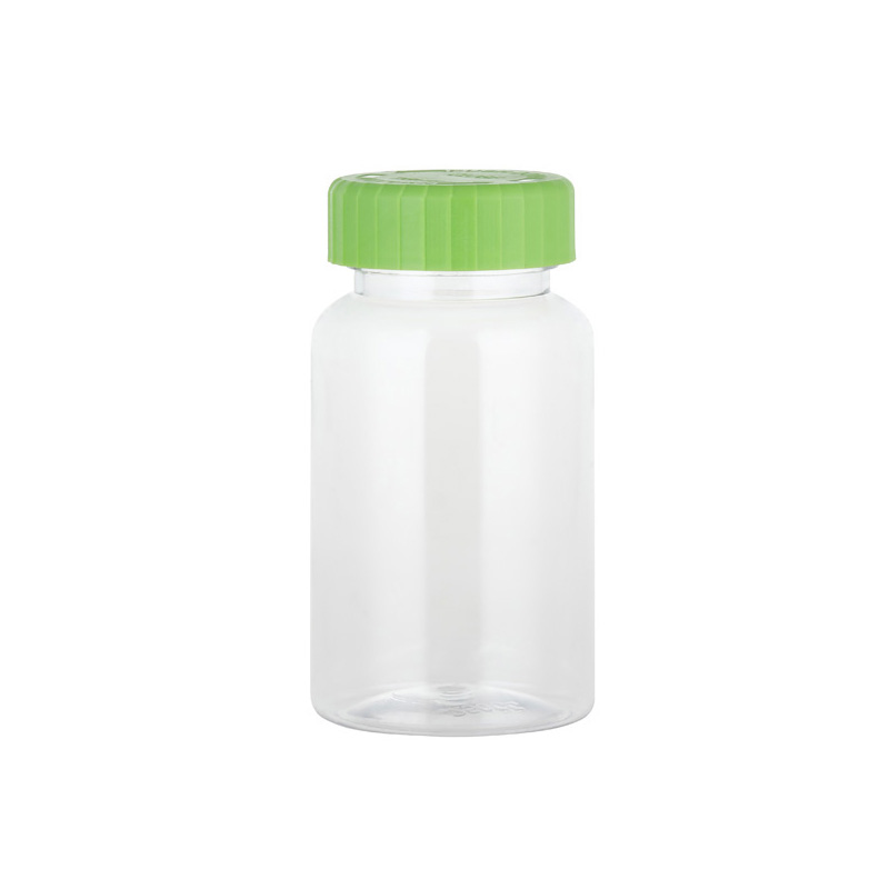 Botella de PET para suplementos con tapa de seguridad de 175 ml