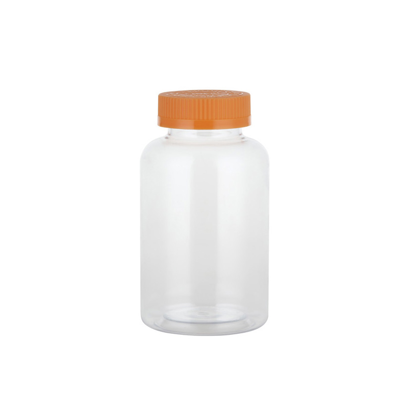 Botella de PET para caramelos con cierre de seguridad para niños de 250 ml