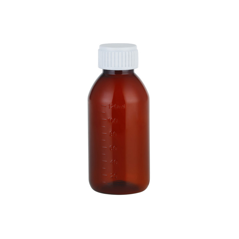 Botella ámbar para líquidos orales de 120 ml