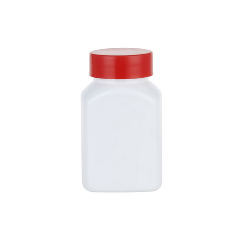 Botella plana de PET para suplementos de 120 ml