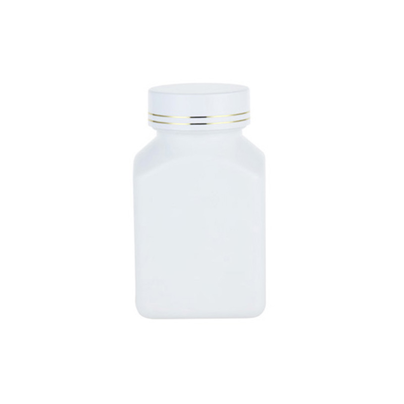 Botella plana de PET para cápsulas de 130 ml