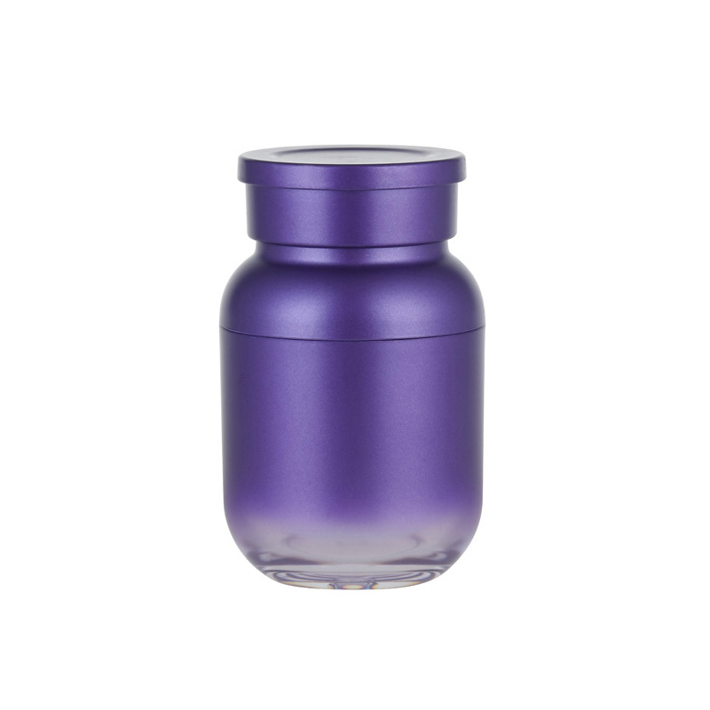 Botella de acrílico con interior para cápsulas de 120 ml